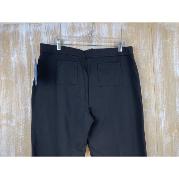 NWT Relaxed by Charter Club Black Yoga Pants Cropped w/pockets Size Petite Large - Picture 5 of 11